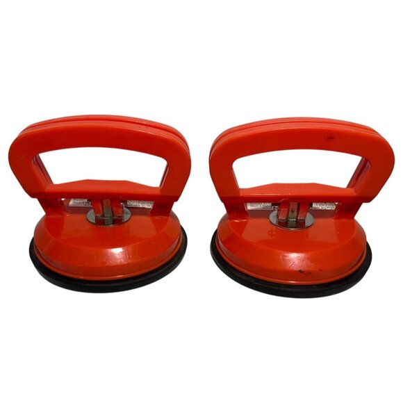 Boter Glass Suction Plate Handle Set Heavy Duty Orange For Glass Smooth Surfaces - Picture 1 of 7